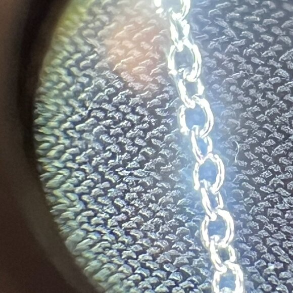 Sterling Silver & Diamond Bar Necklace — Dainty Minimalist 18” MSCO 925 - Picture 9 of 13